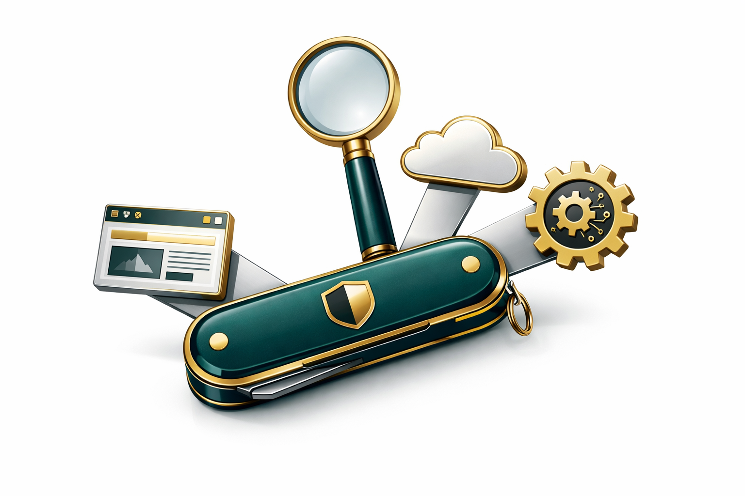 Digitales Schweizer Sackmesser — Webseite, SEO, Hosting, AI aus einer Hand